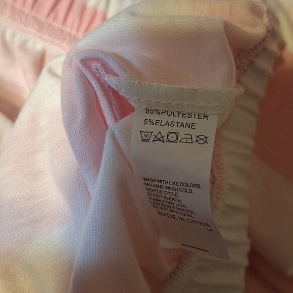 pink and white stripped pajama bottom - Picture 4 of 10